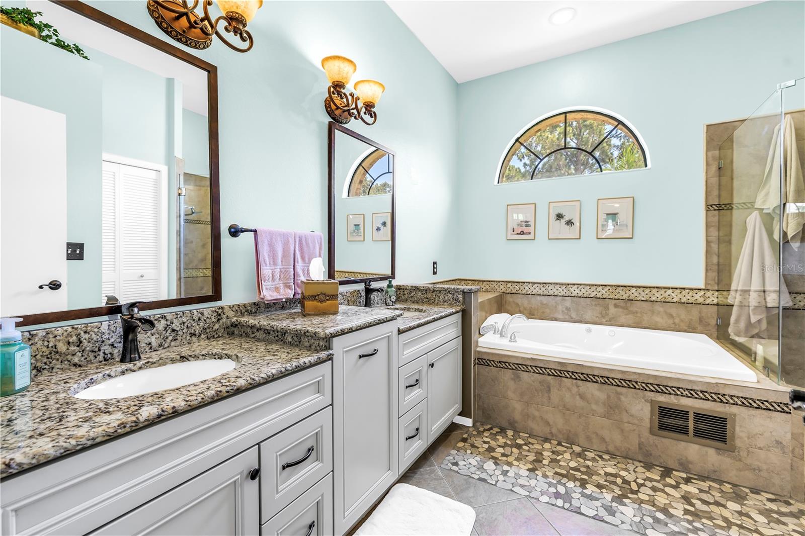 Master Bath w/ New double vanity