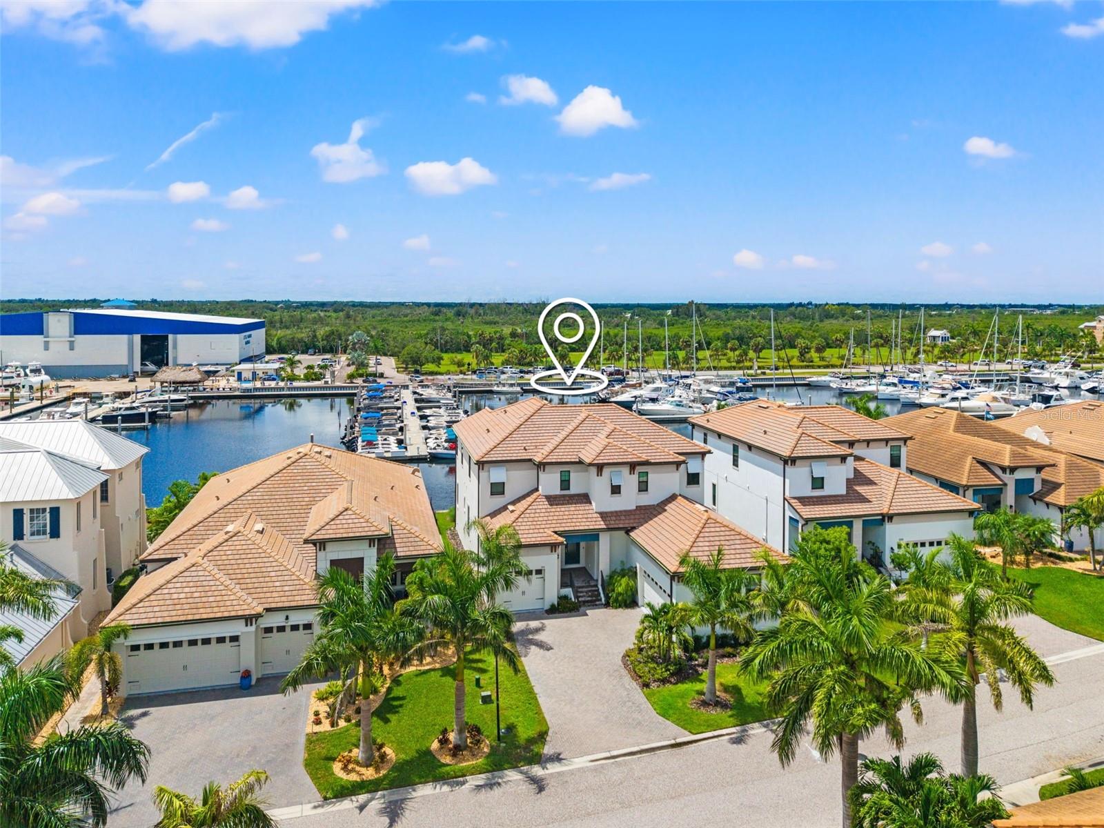 Aerial View of the home