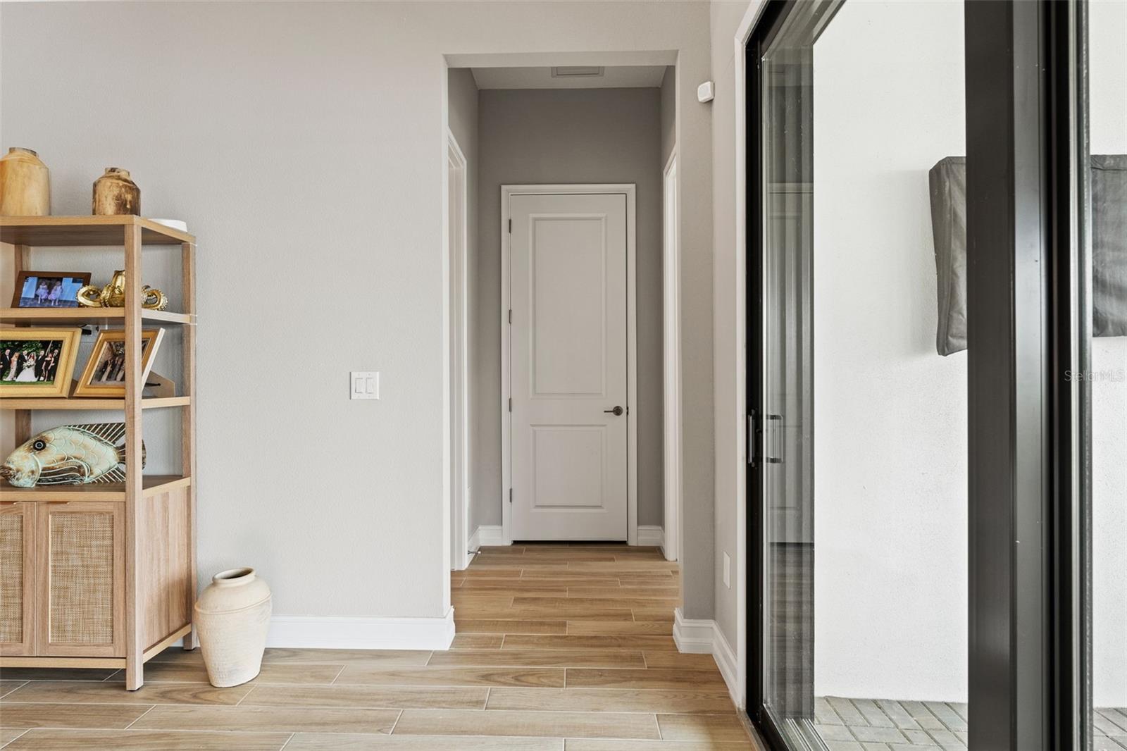 Downstairs hallway to Office/Bedroom 2