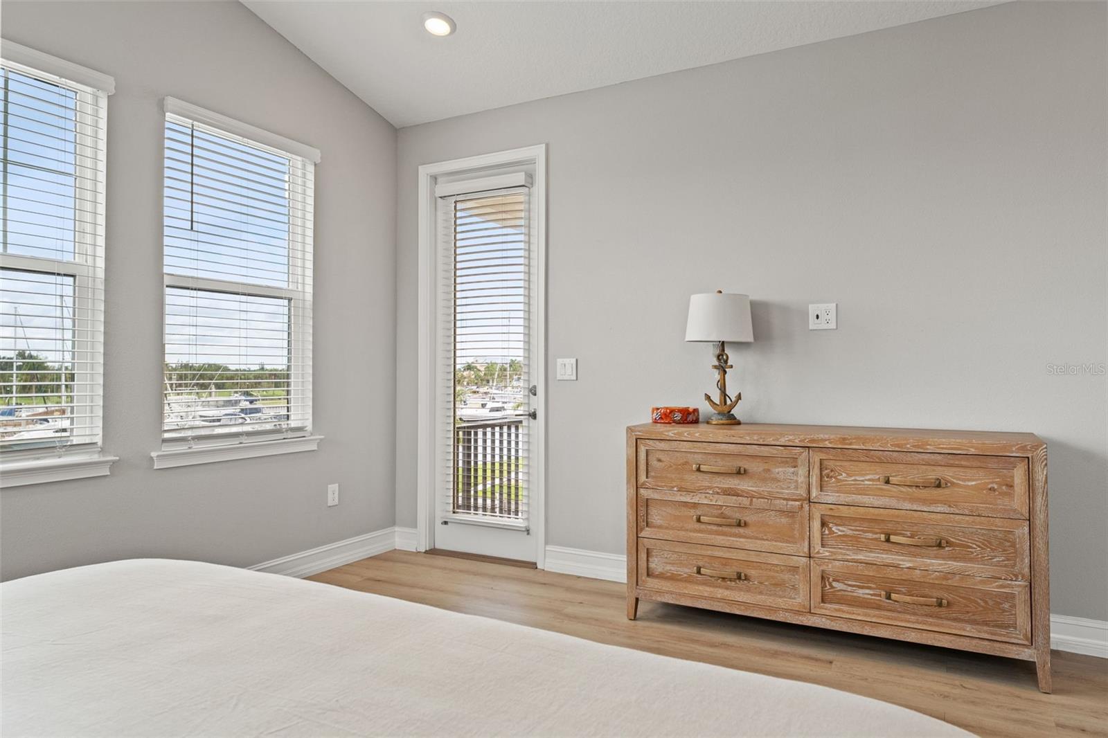 Upstairs primary bedroom private balcony access