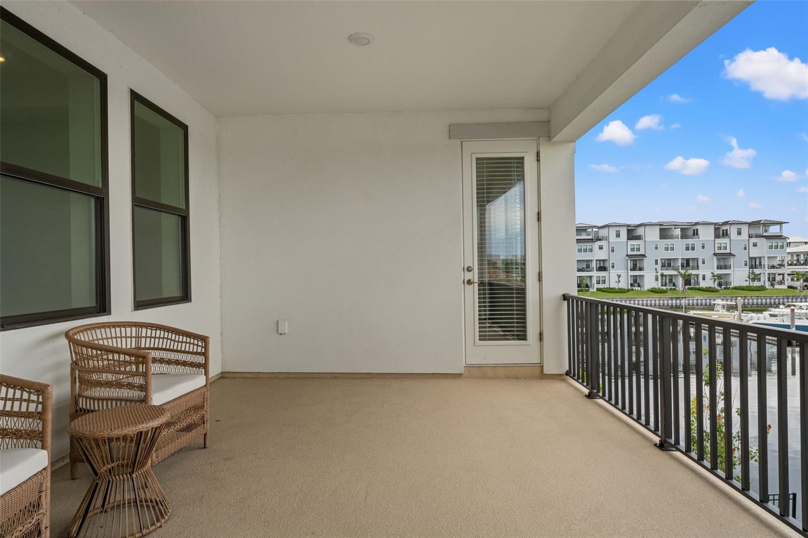 Upstairs private balcony access from primary bedroom