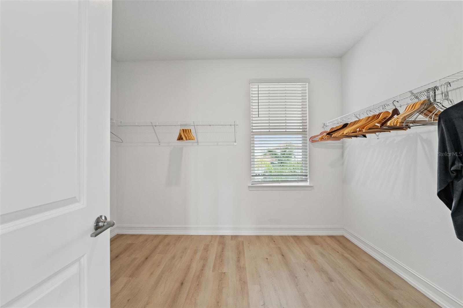 Large primary walk-in closet
