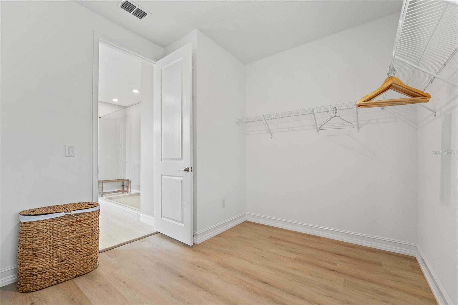 Large primary walk-in closet