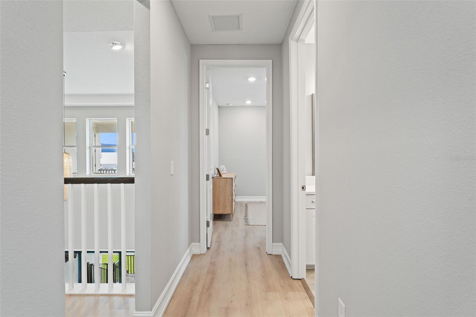 Upstairs hallway leading to bedroom 3