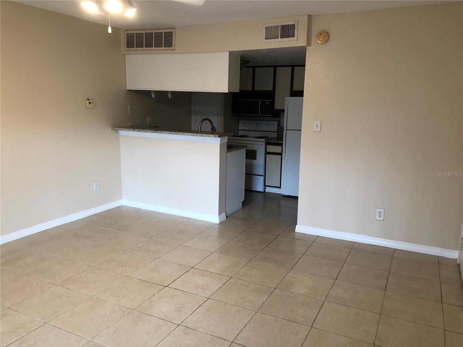 Open Living, Dining and Kitchen concept