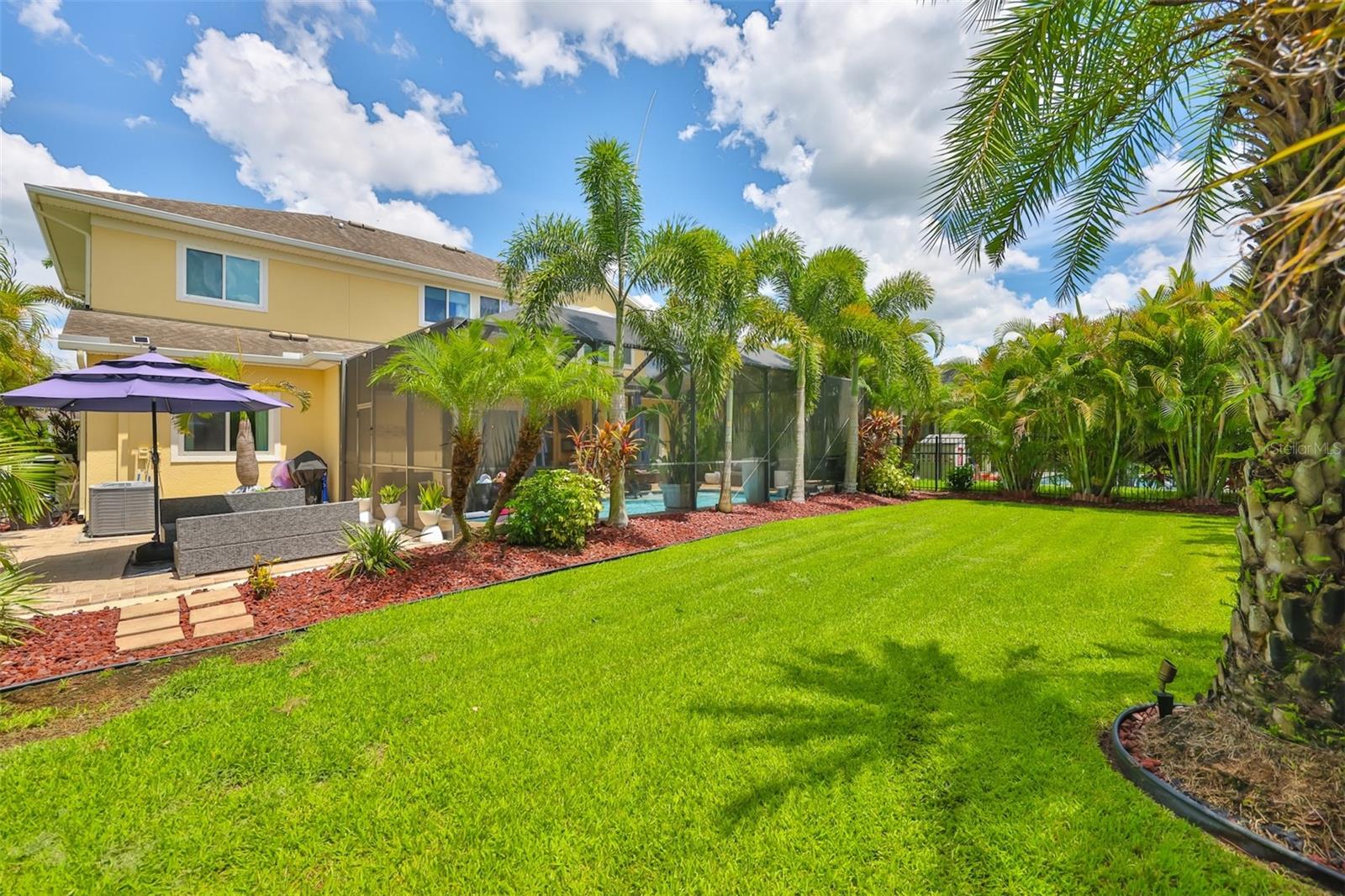 Backyard and back of home
