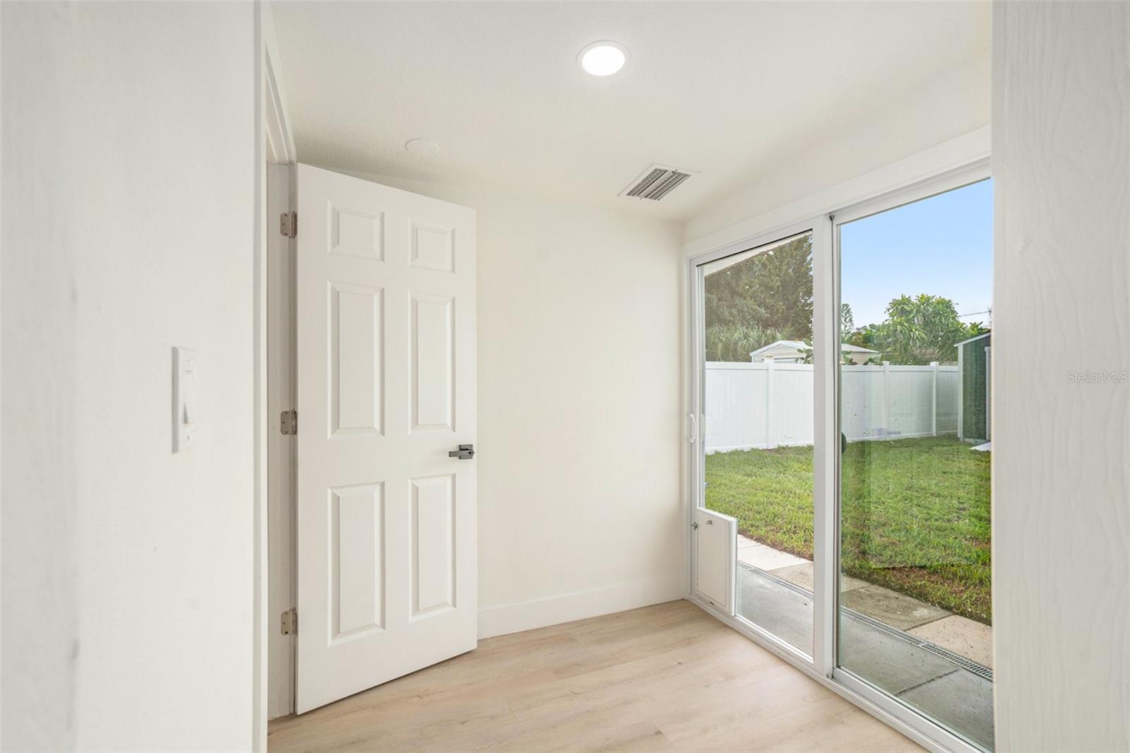 Access to patio