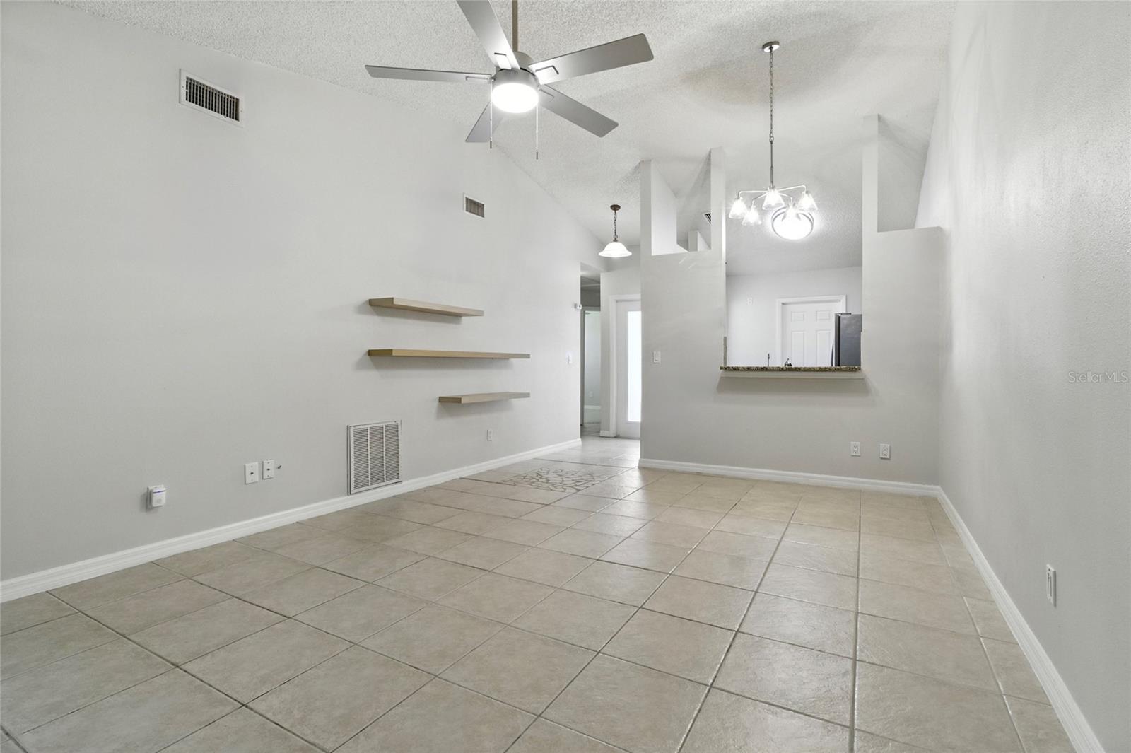 Cathedral Ceilings, New Fan & Lights