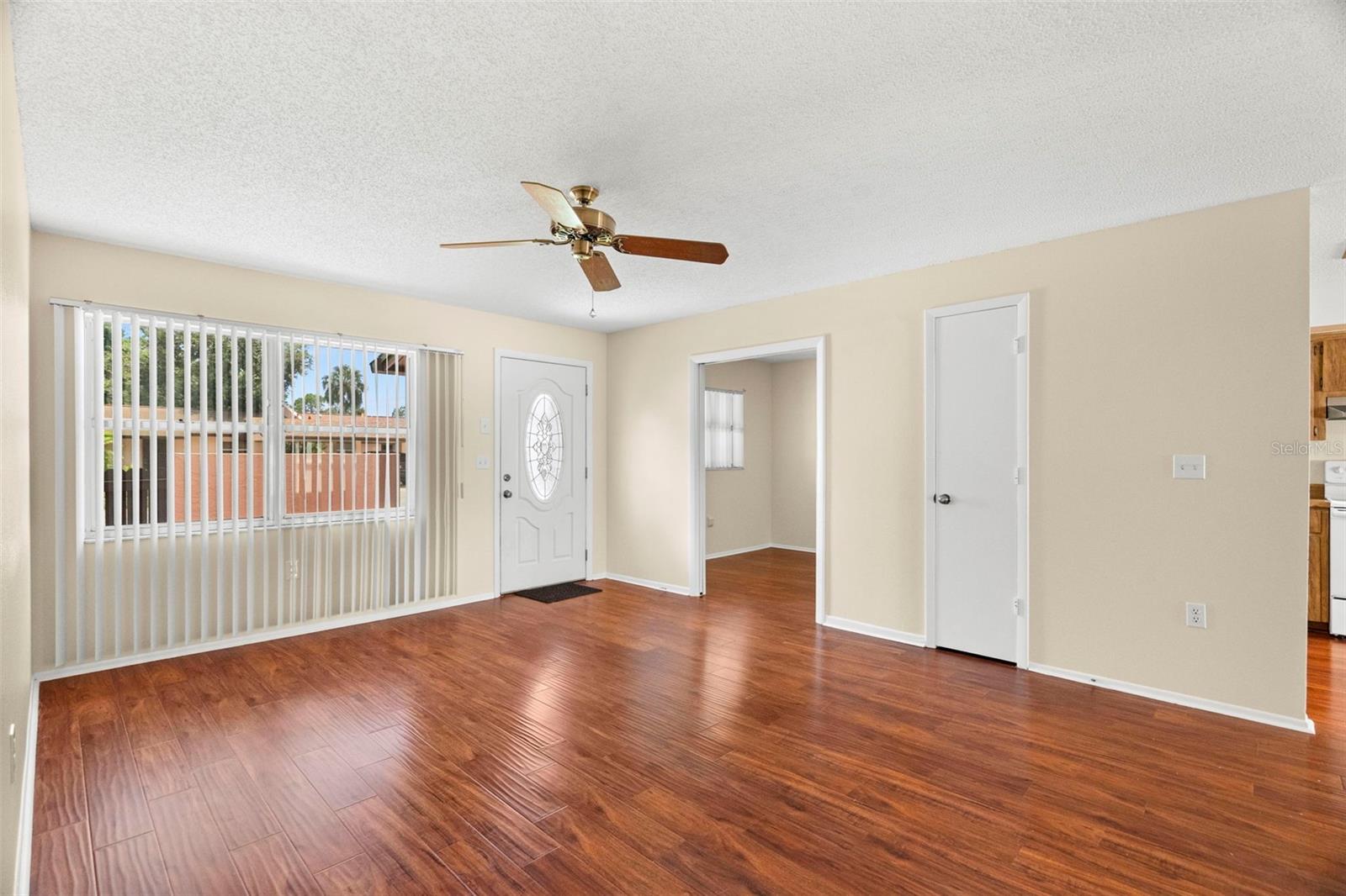 Facing towards front door