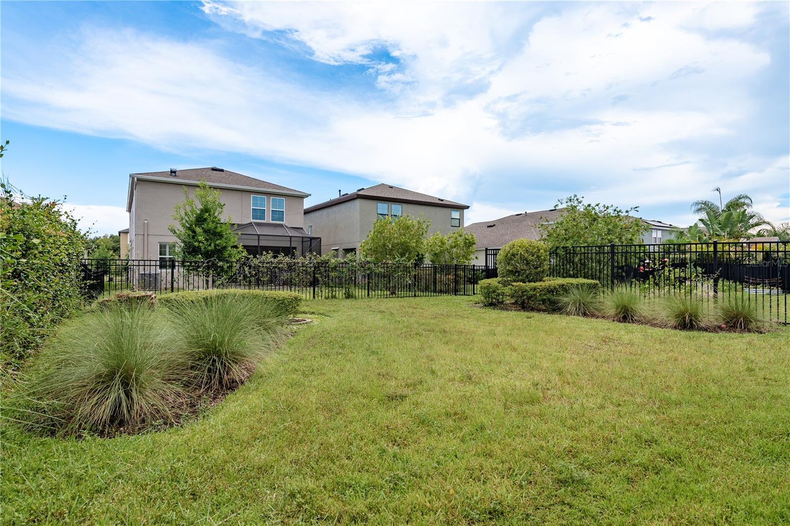 Landscaped yard