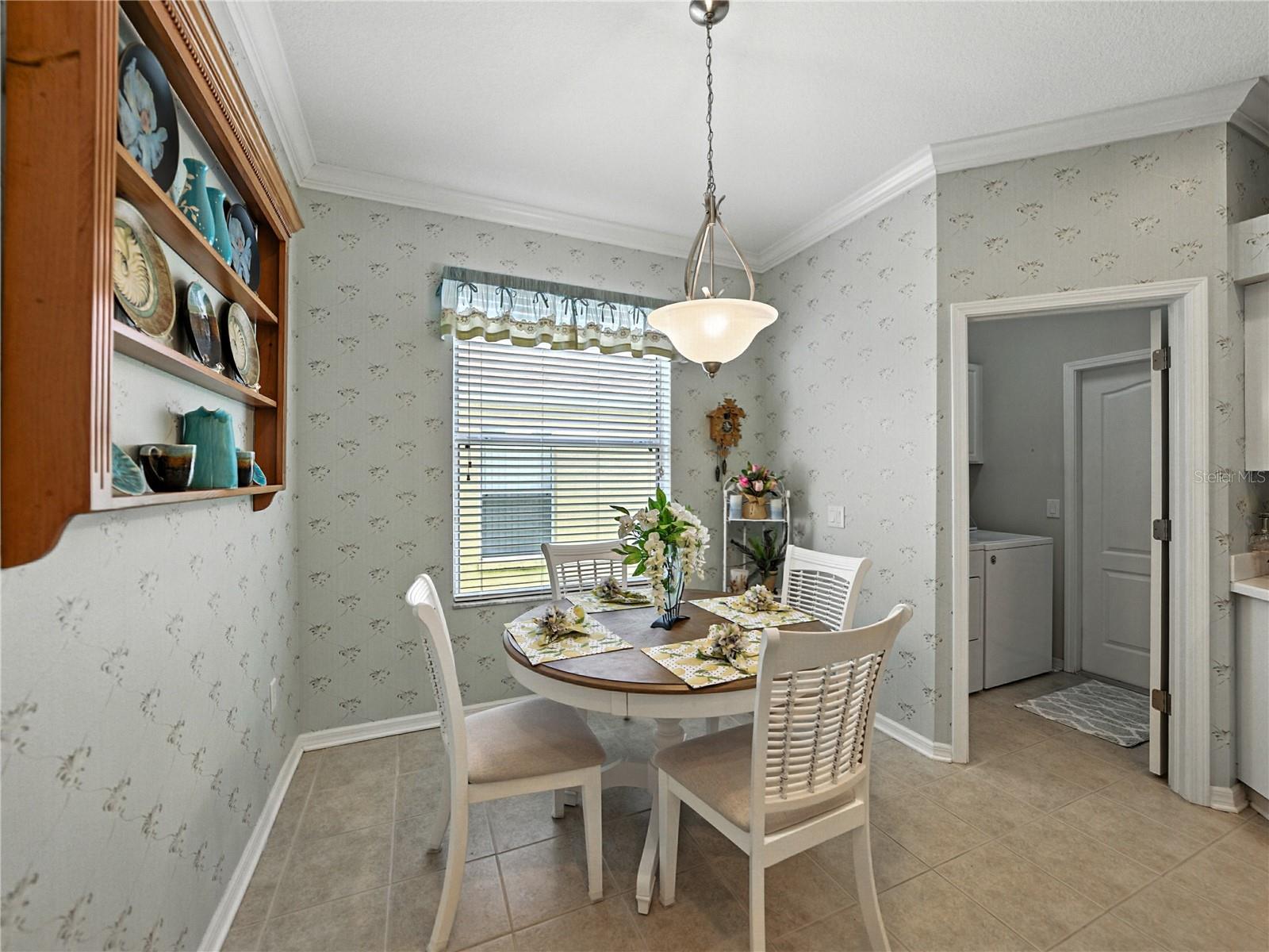 Kitchen with laundry room