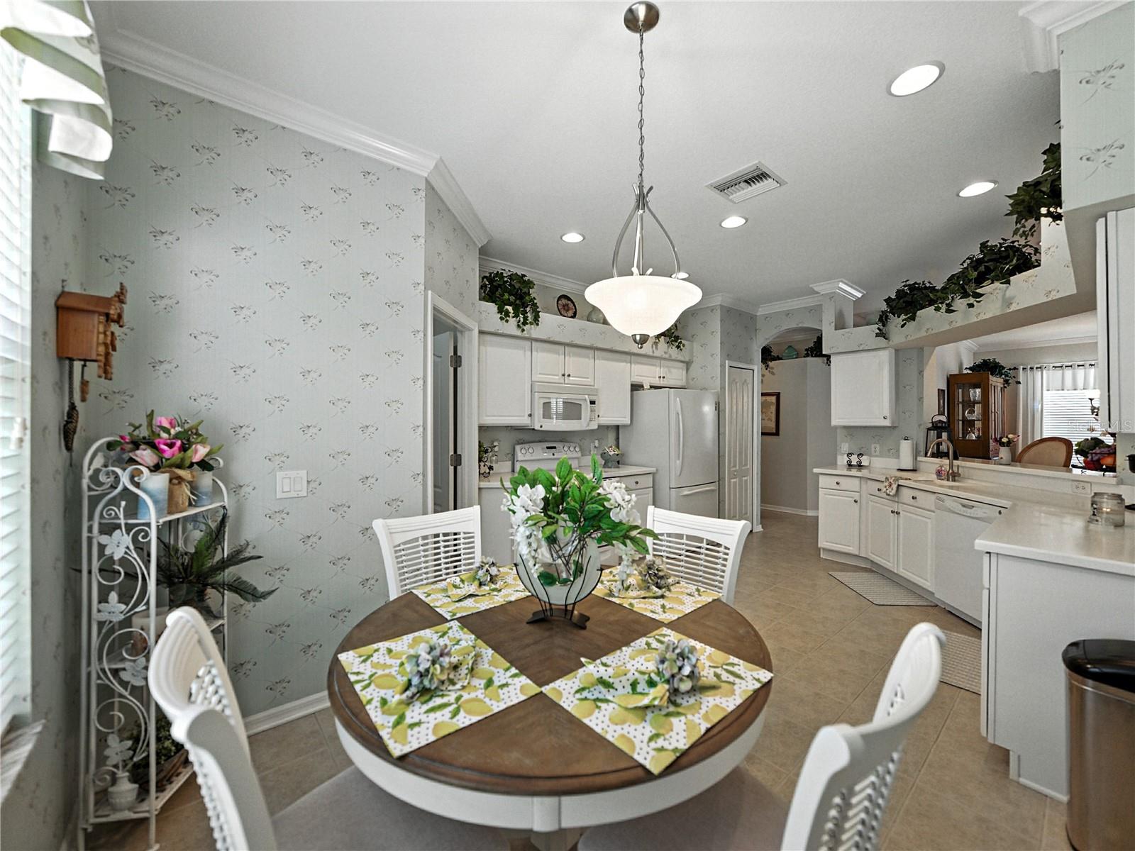 Kitchen from eat-in area