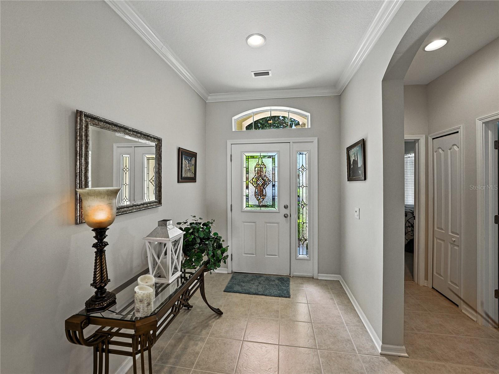 Entry foyer and hall to Bedrooms 2 & 3