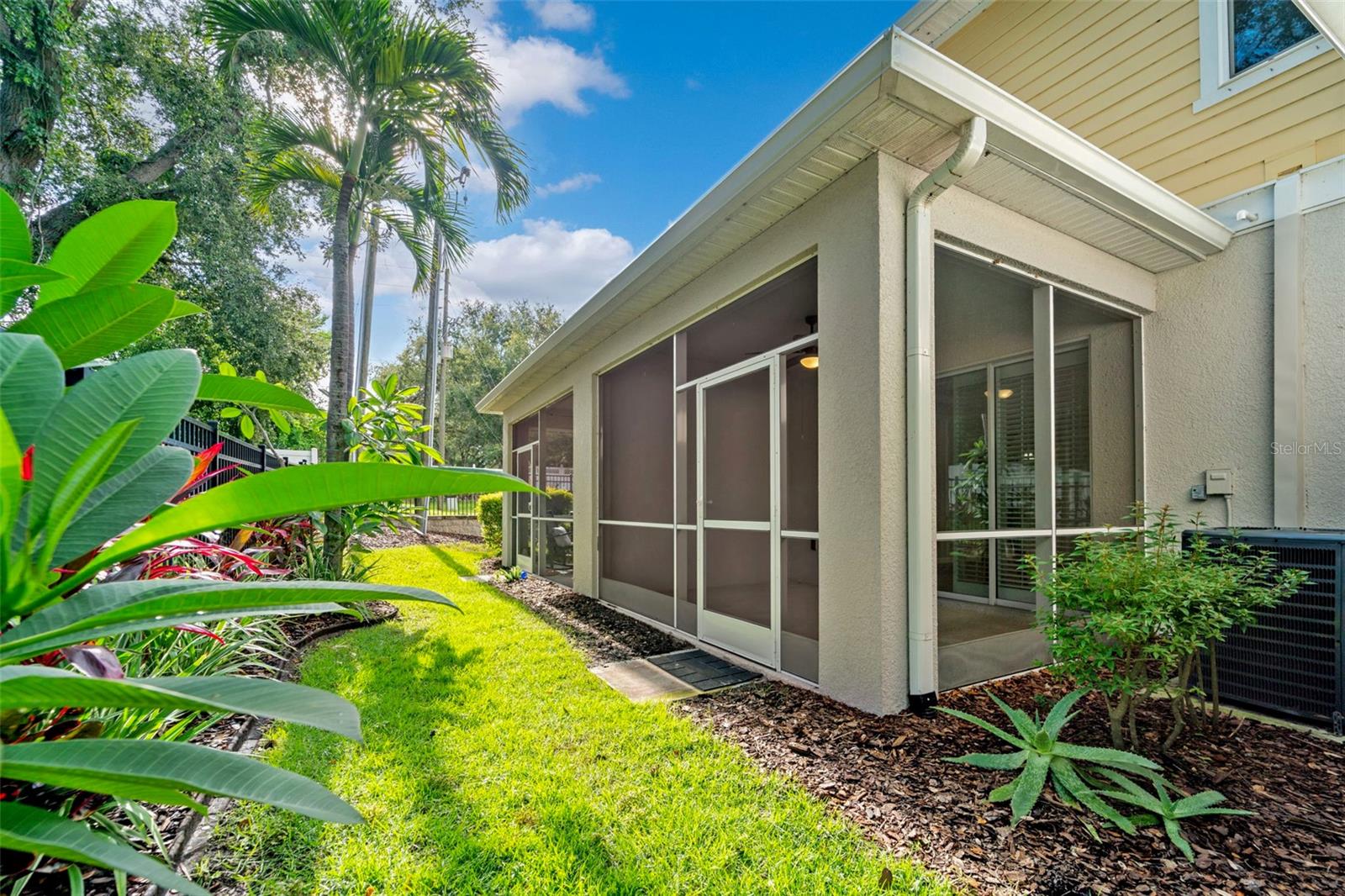 Lush landscaping