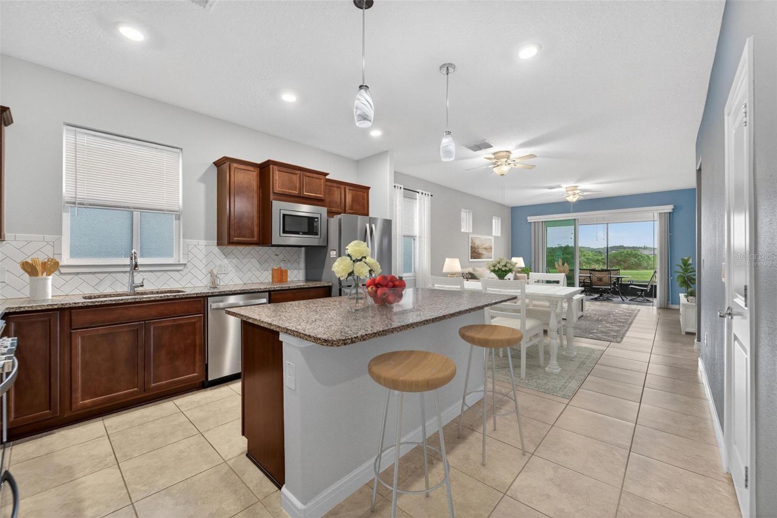 virtually staged Kitchen