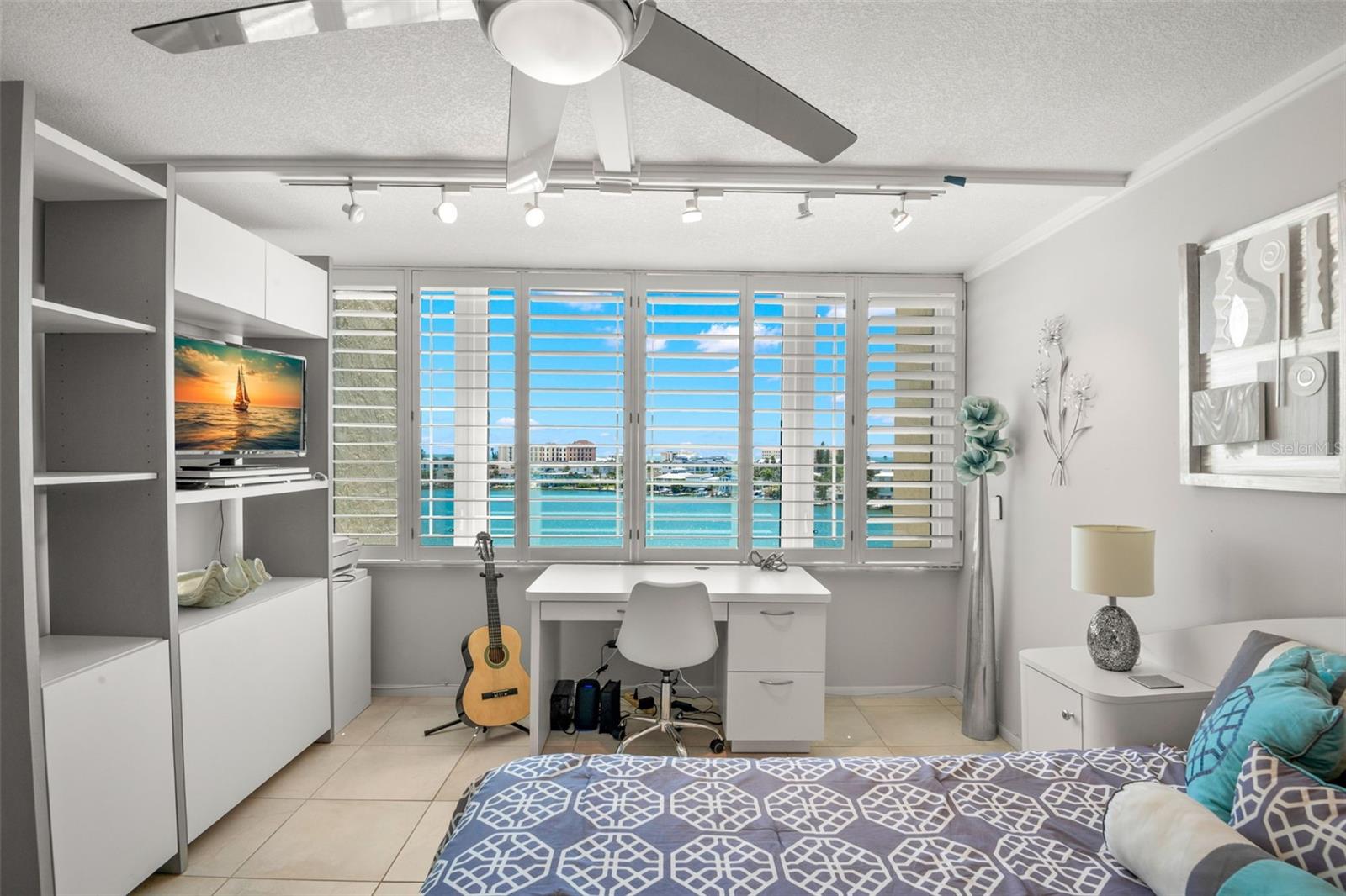 Water views from the 2nd bedroom