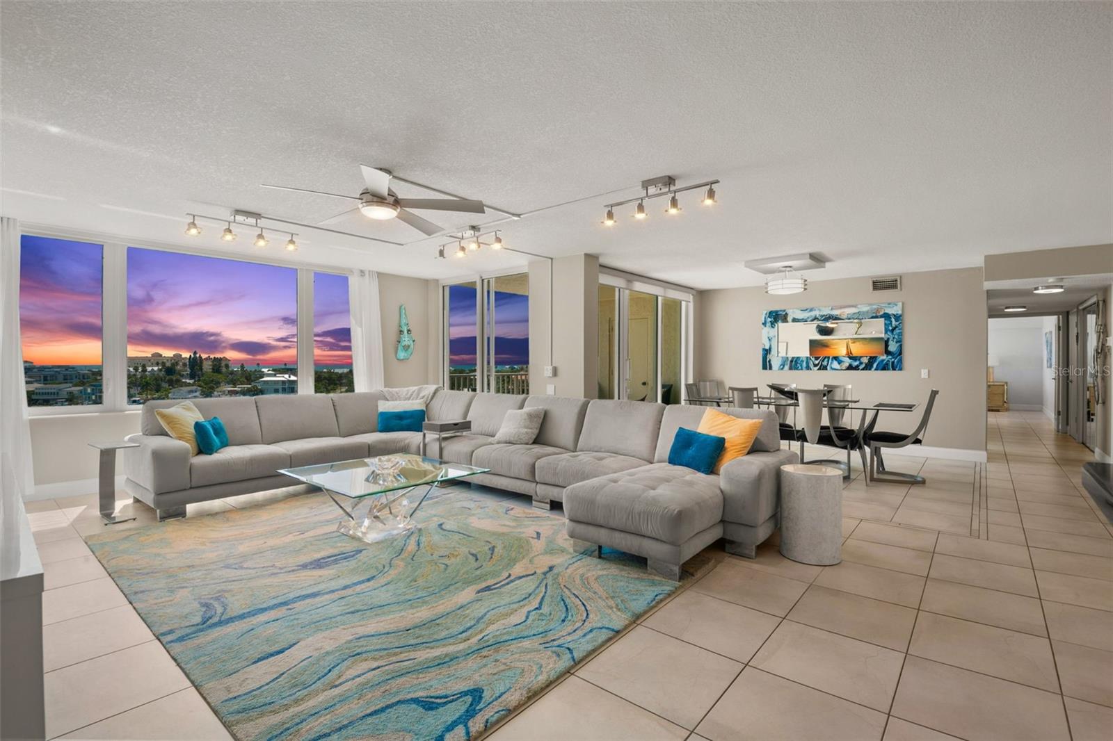 Water views from every window and sliders with beautiful sunsets