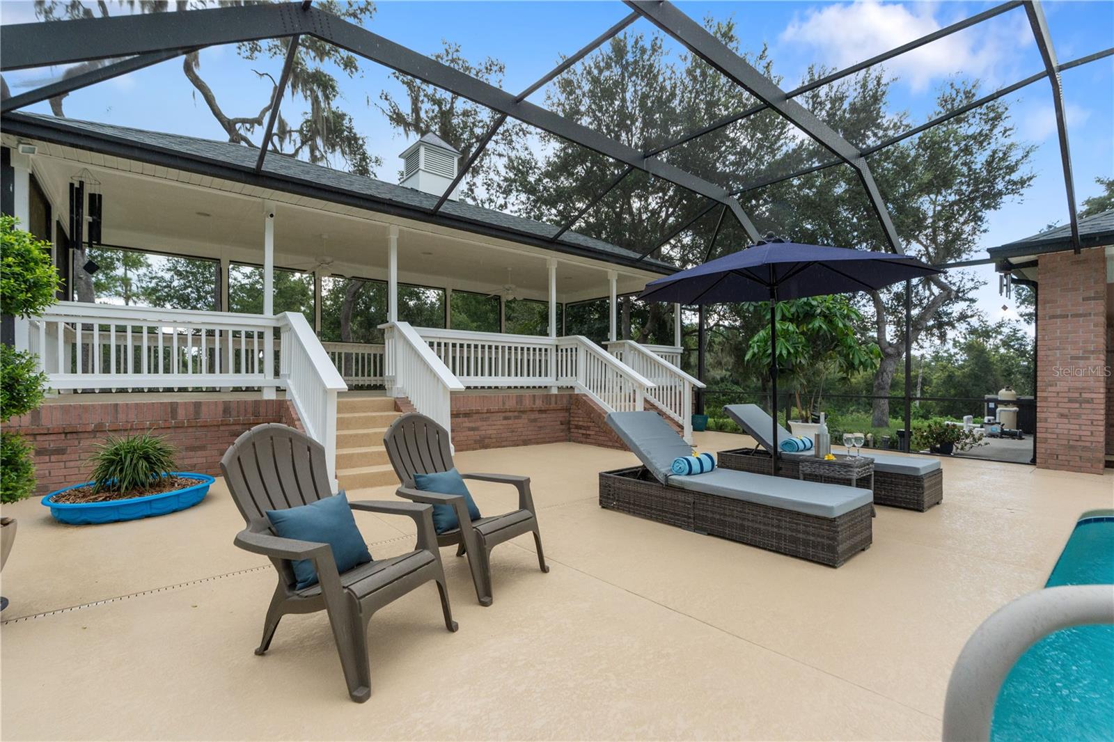 2nd lounge area pool and pavilion