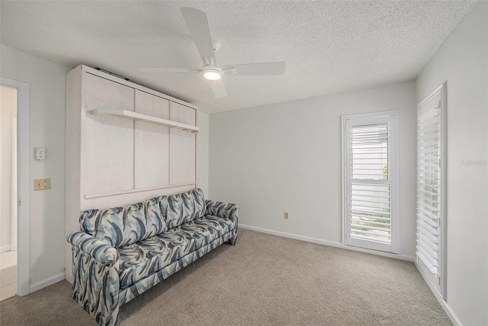 Guest room offers built in Murphey Bed!