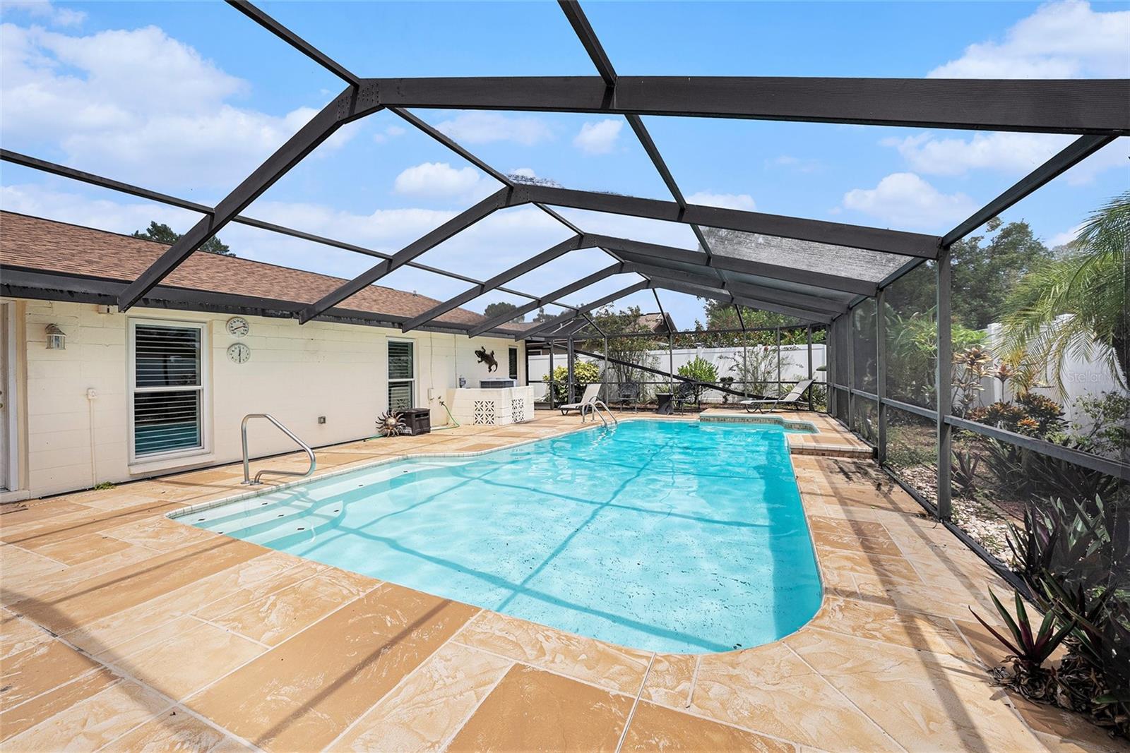 Pool deck is spacious for the largest of gatherings!
