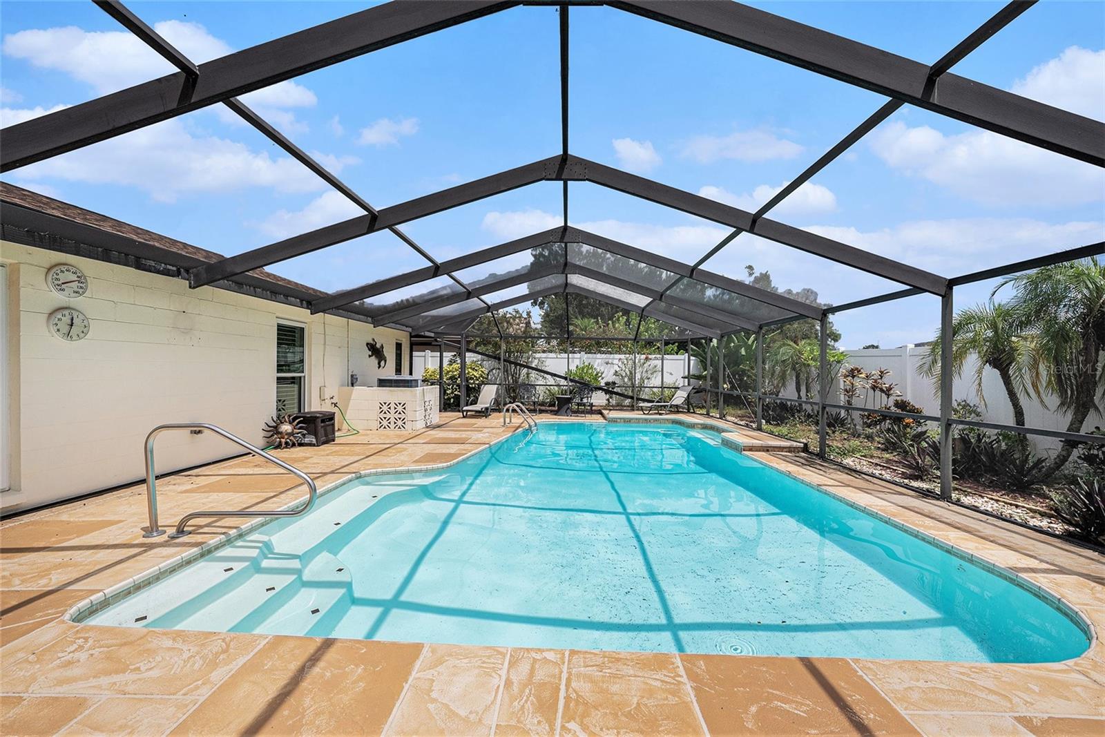 Pool is oversized and recently resurfaced!