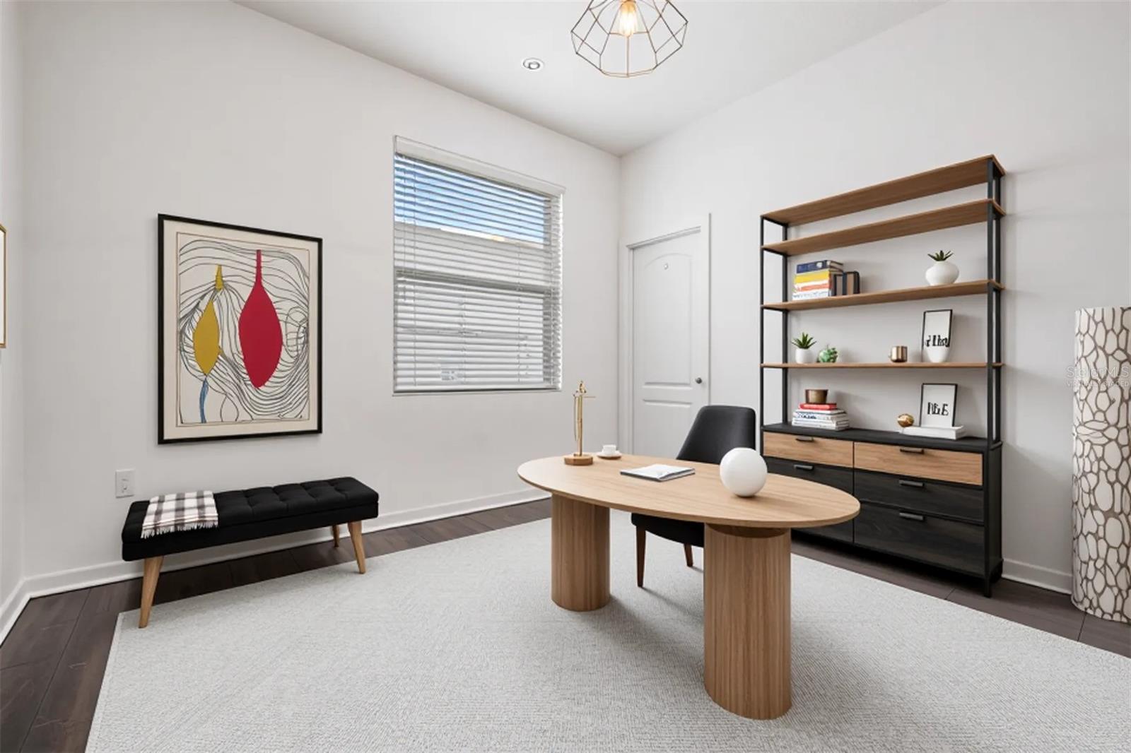 Virtually Staged Custom  office or flex space