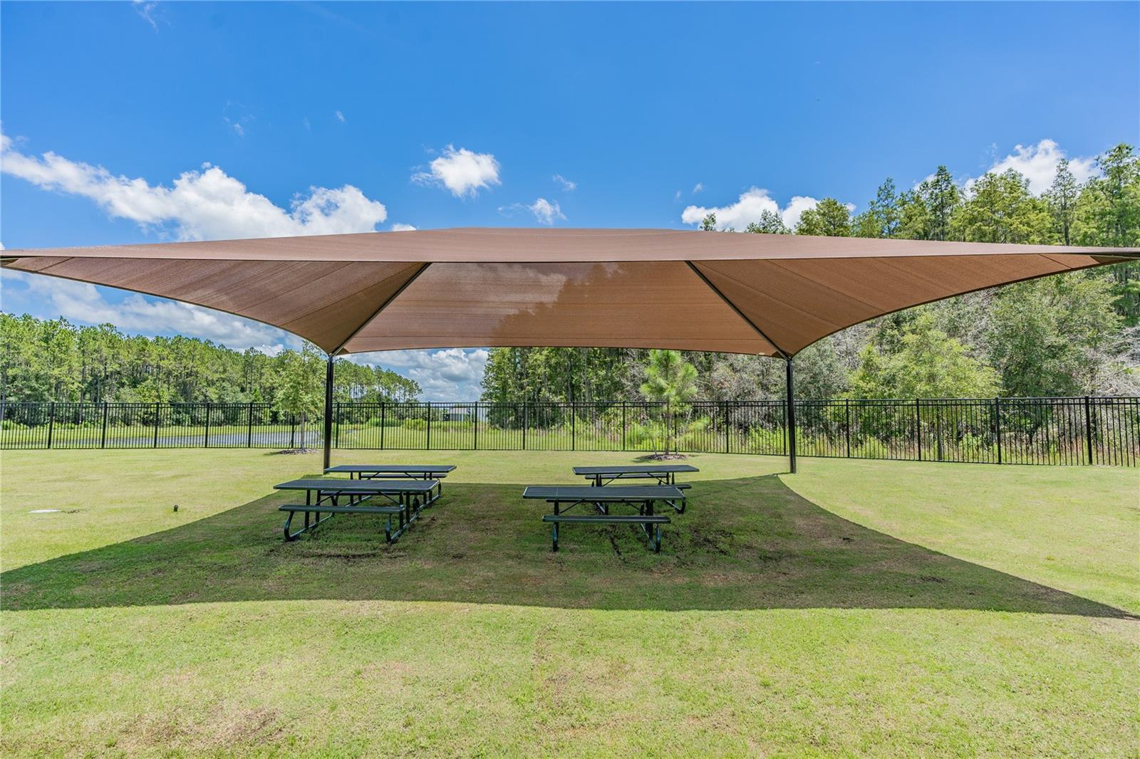 Shaded Picnic area to enjoy outdoor activities