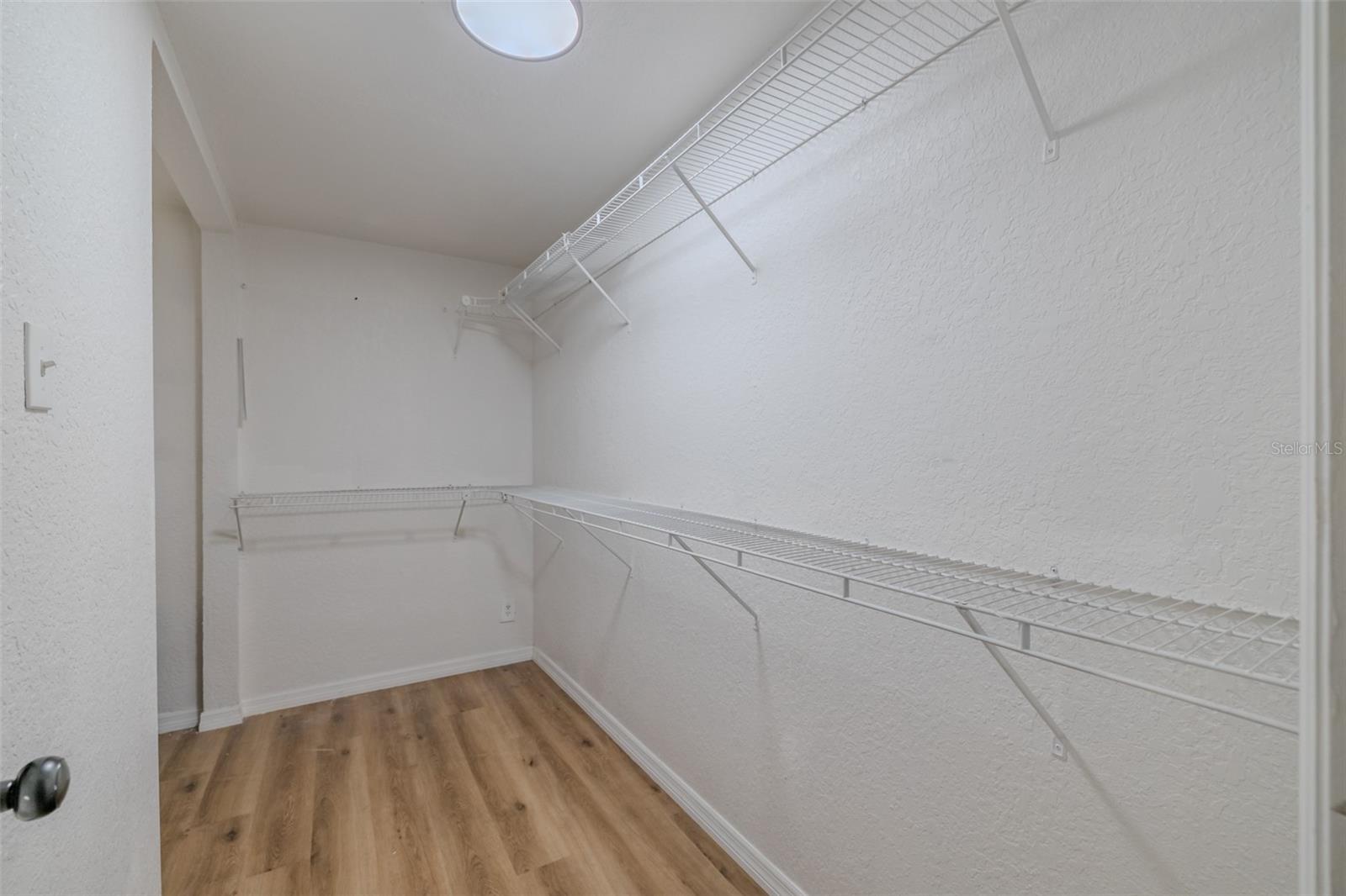 Large walk in closet