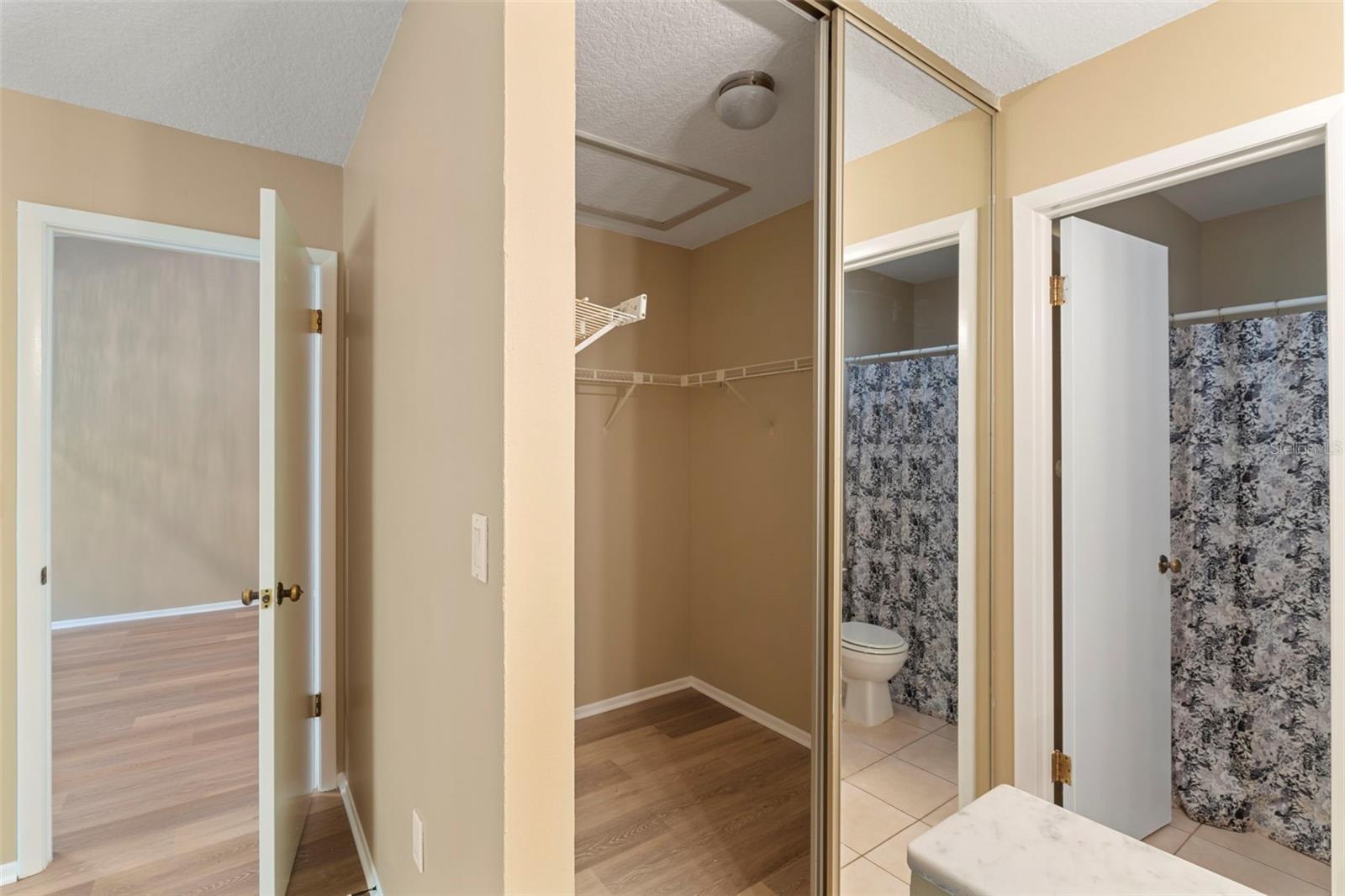 Primary walk-in closet