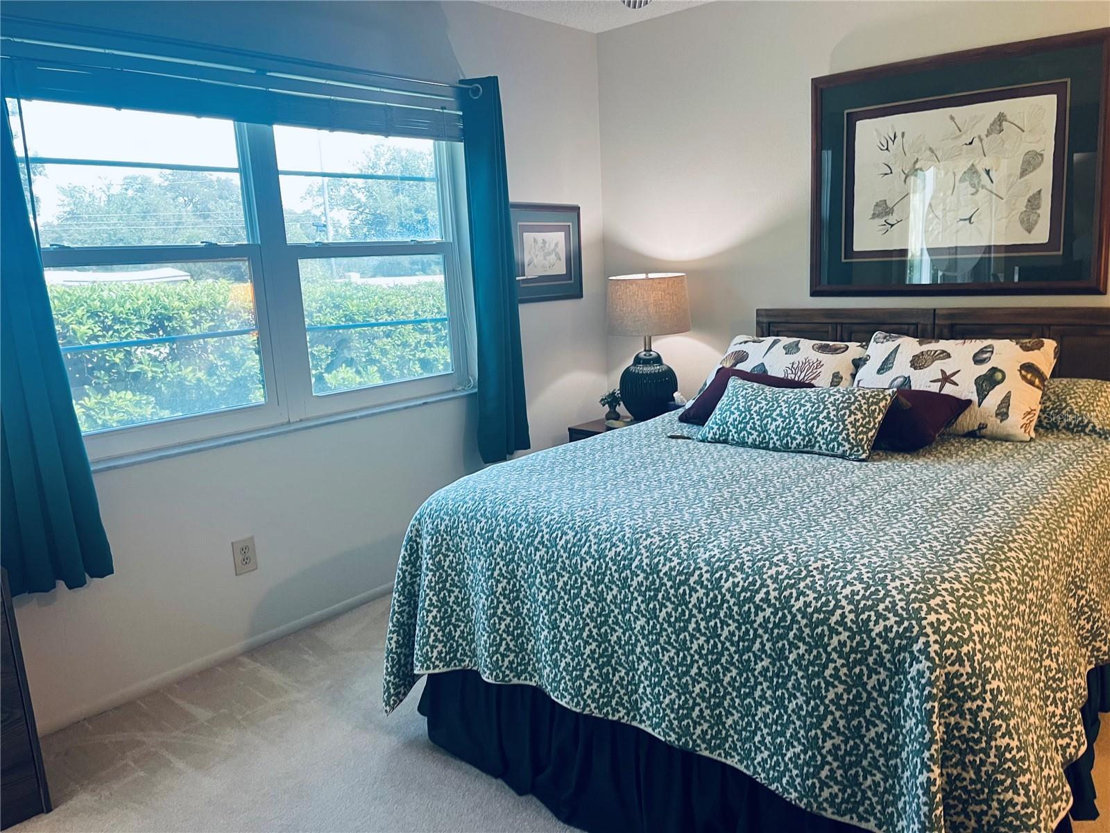 Primary BDR with large window to back nature area!