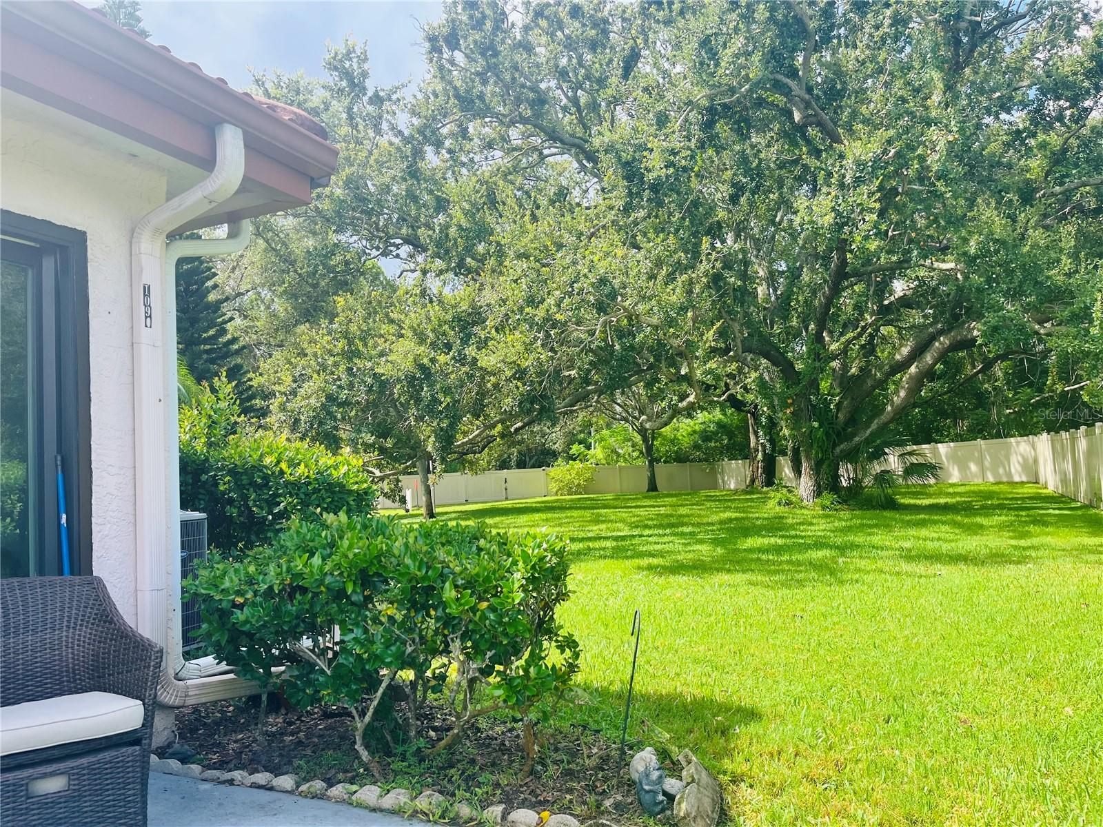View to the left of your end unit to the nature area!