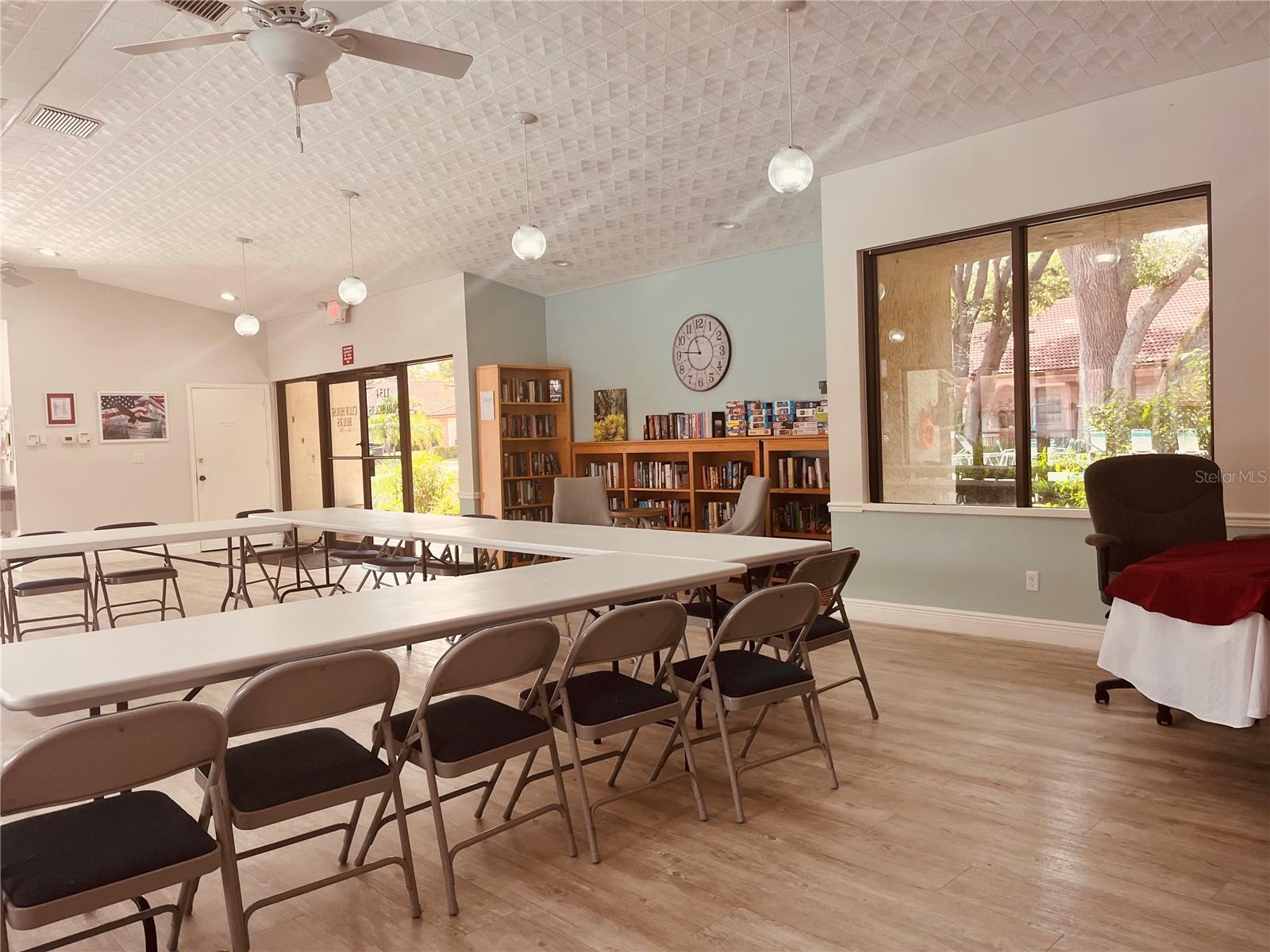 Large Club House with Library & access to Main pool!