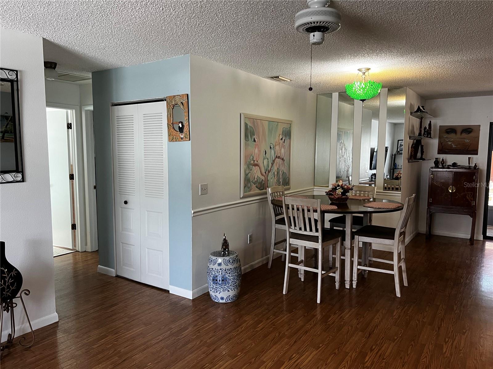 Hall Way To Bedrooms and Dining Area on the right