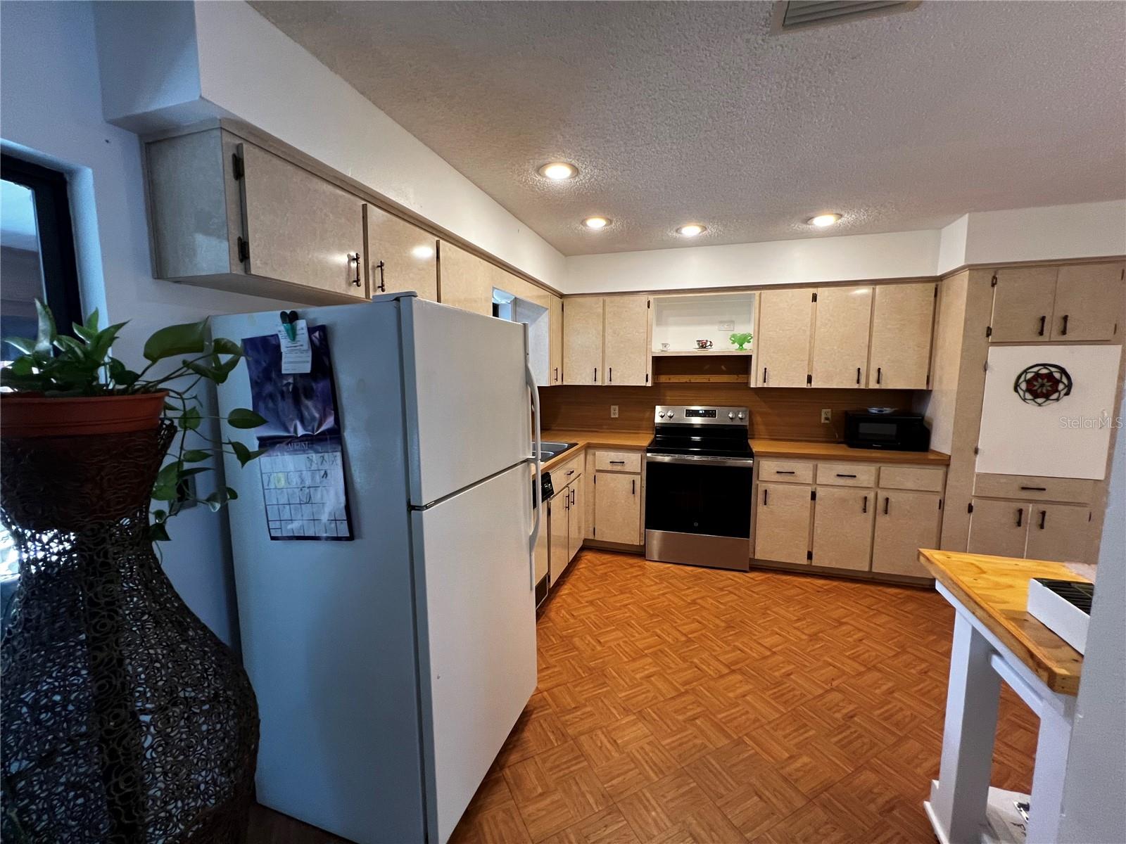 Looking into the Kitchen from open Area