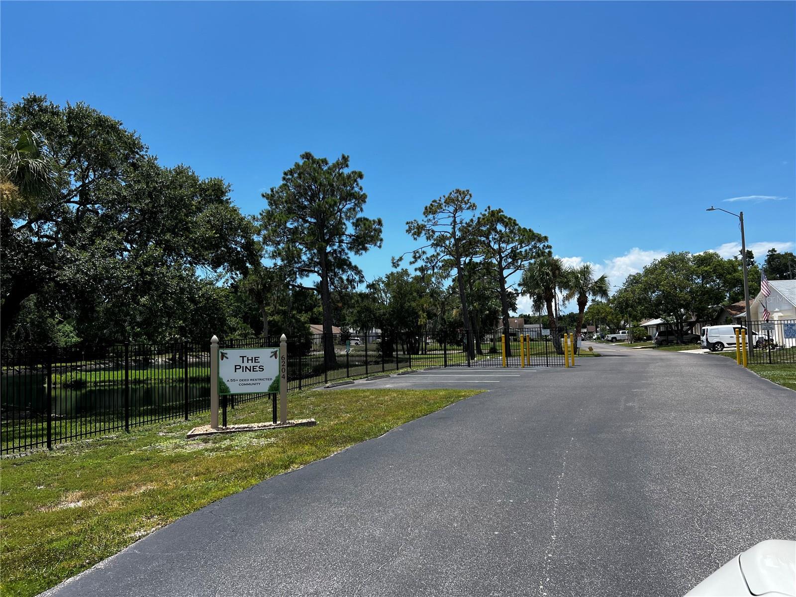 The Pines Entrance