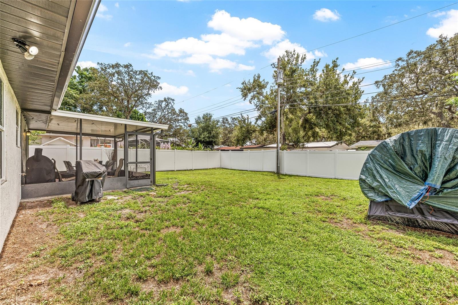 Spacious back yard