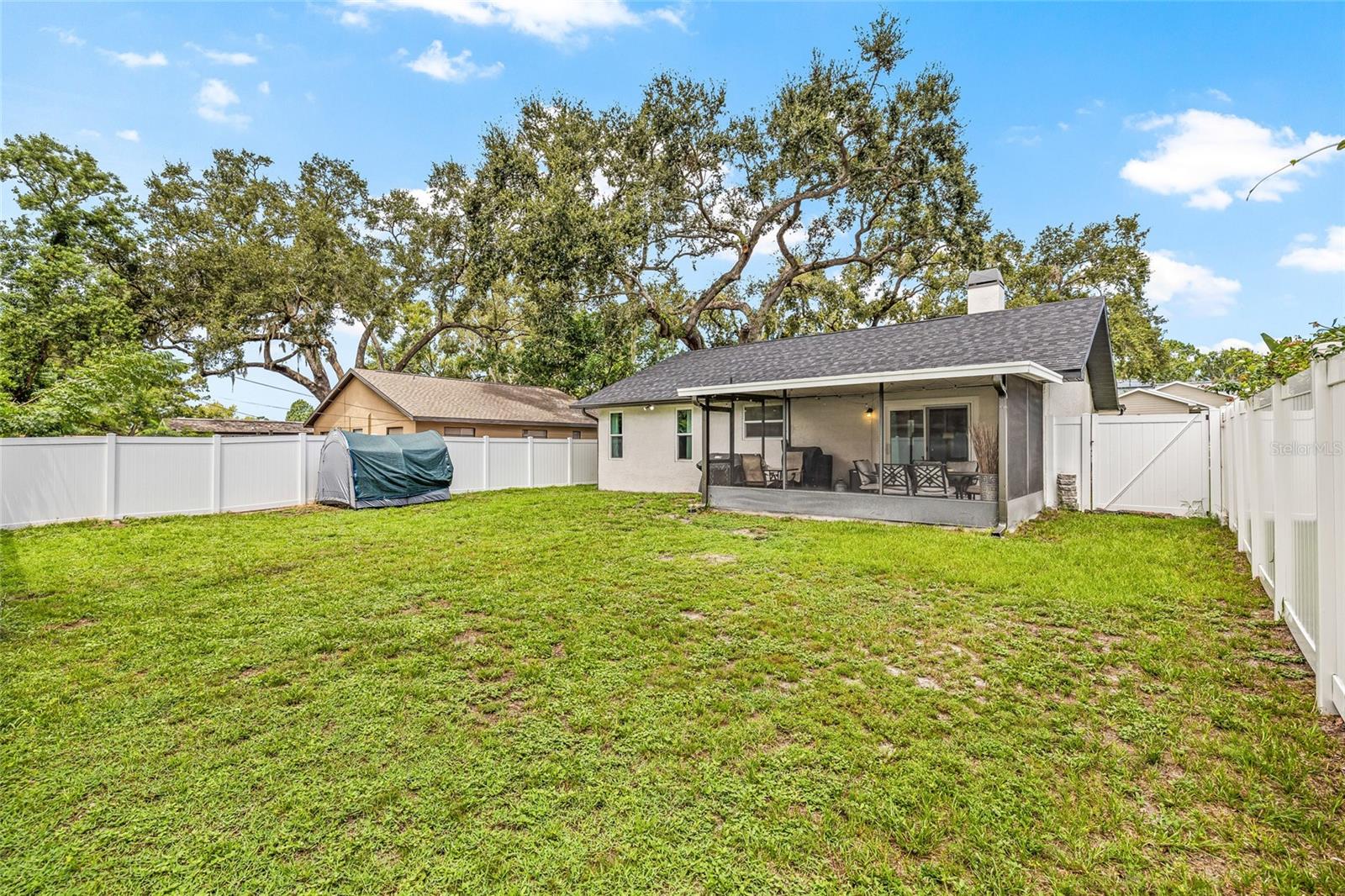 Spacious back yard