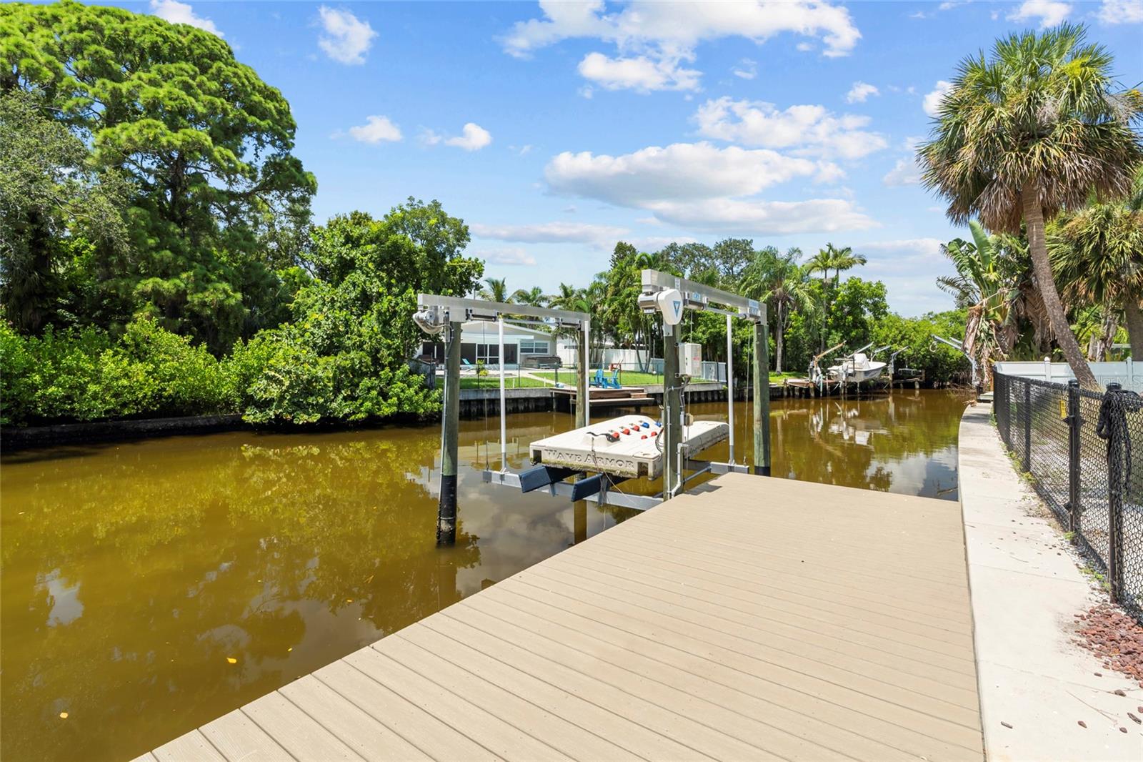 2021 Custom dock and Boat lift.