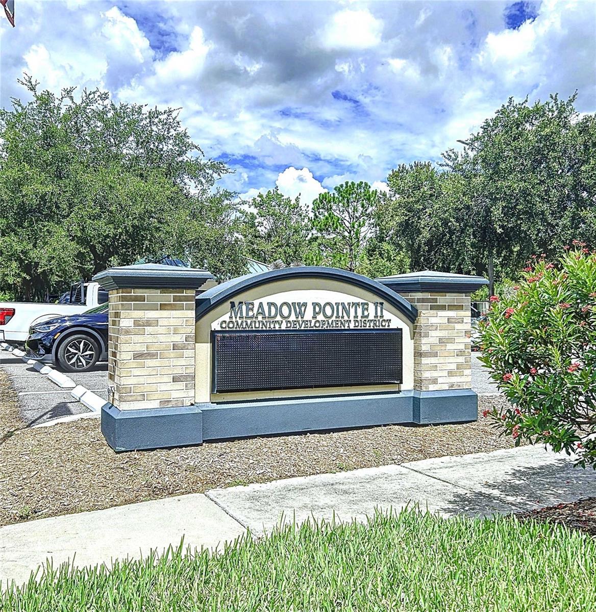 Meadow Pointe II amenity center sign