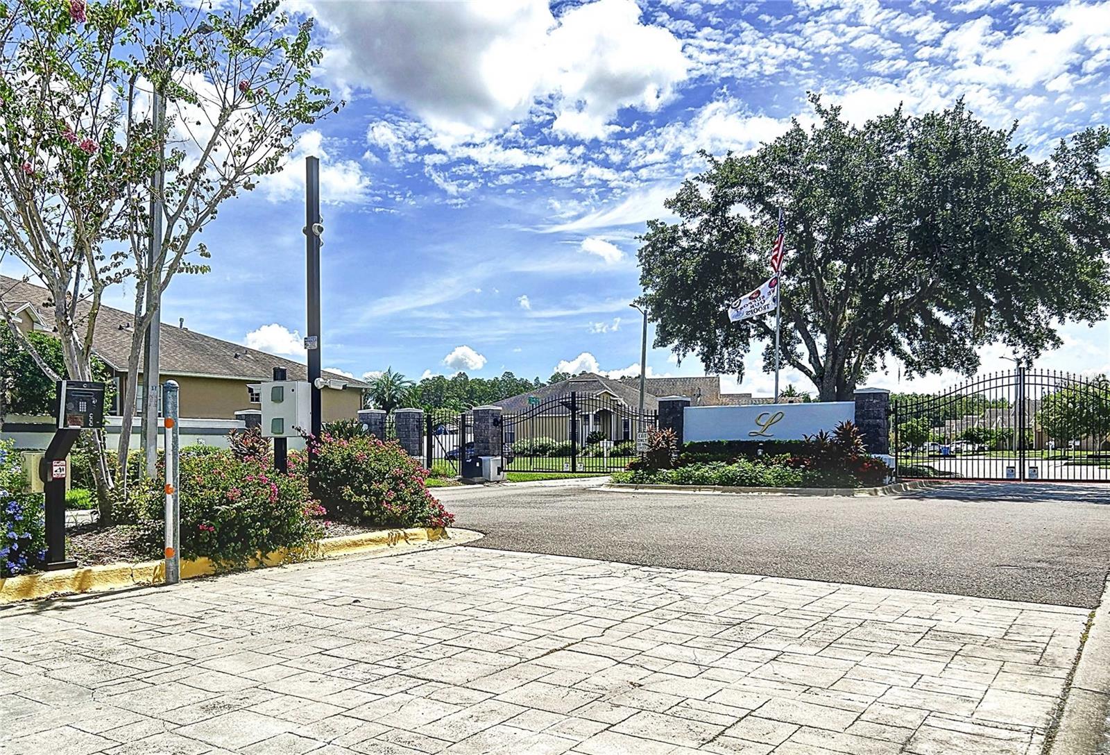 Lettingwell features a gated entryway