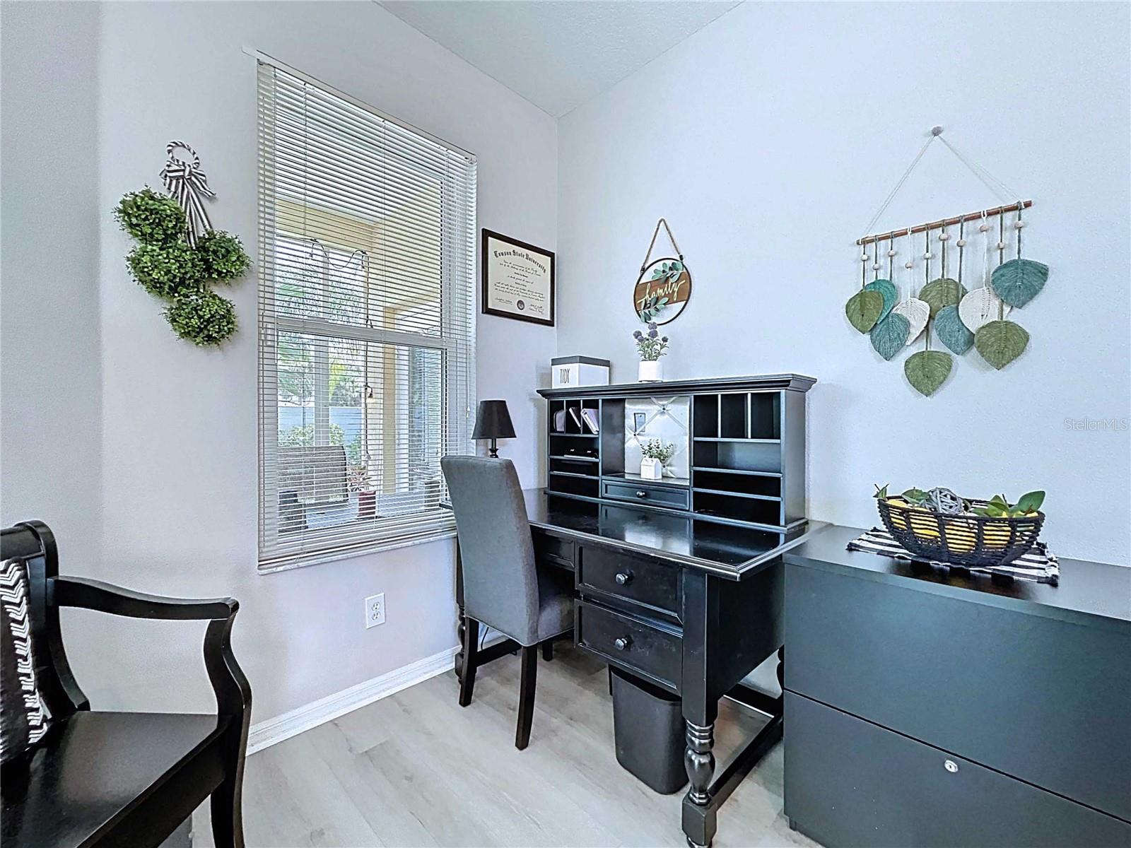Desk alcove off of great room