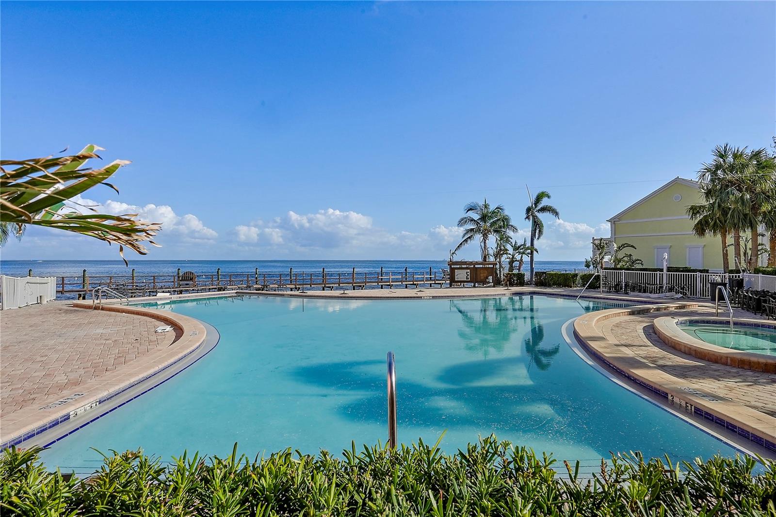 One of two pools