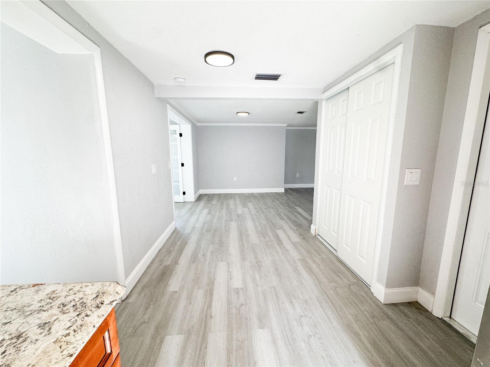 Dining area from the kitchen.