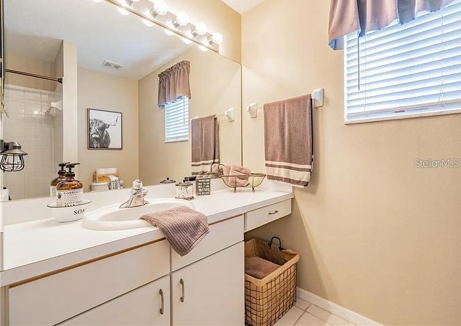 Full bathroom upstairs with shower/tub combo!