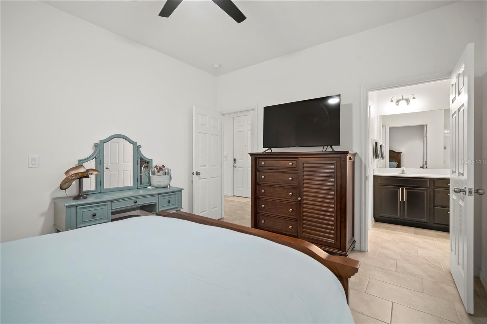 Primary Bedroom on Main Level with Patio