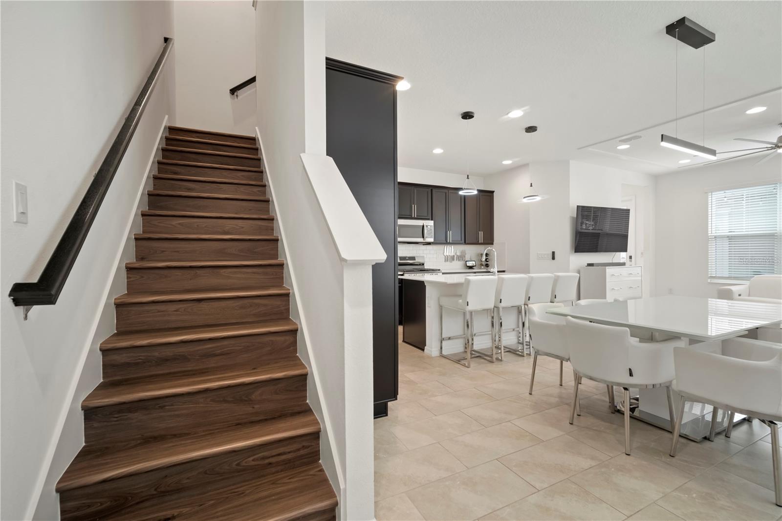 Stairs leading to the Loft