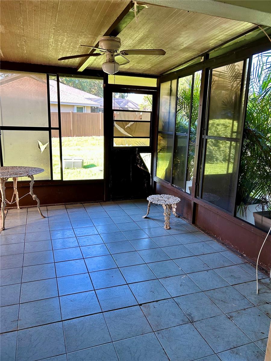 Enclosed patio