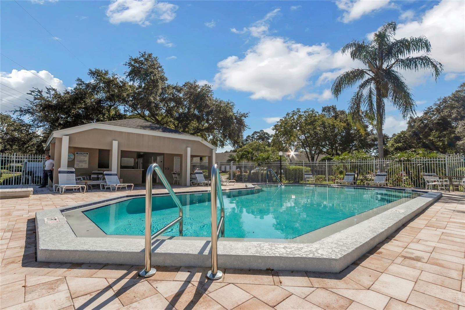 Pool and covered cabana