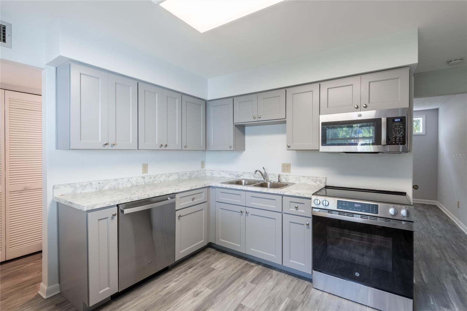 Kitchen with new appliances