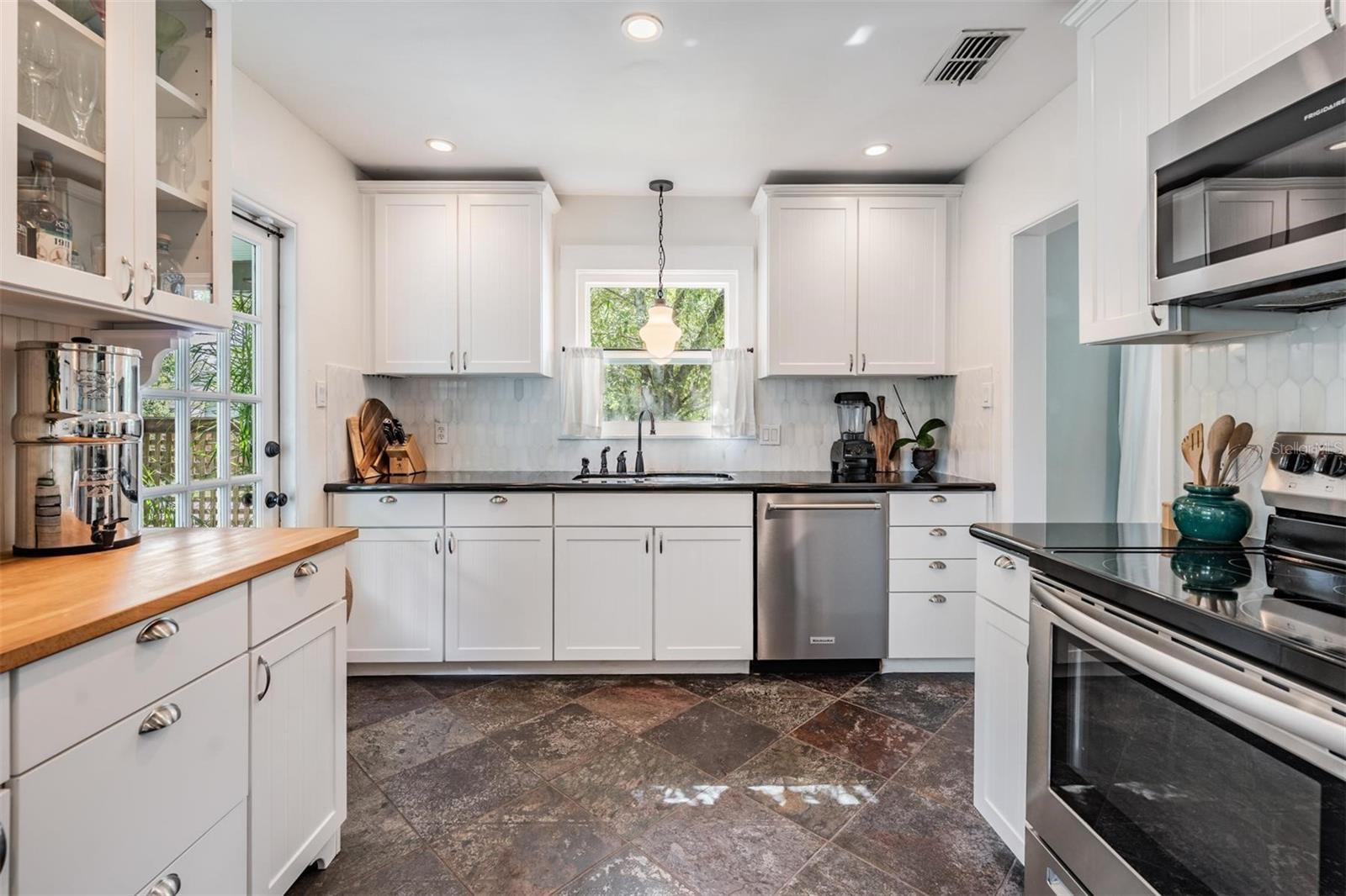 Spacious and modern kitchen with great natural light
